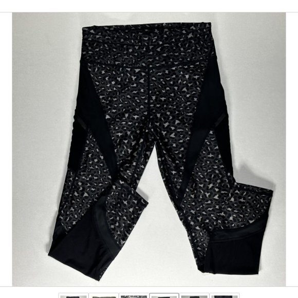 Women's Black Patterned Pants - Picture 1 of 6